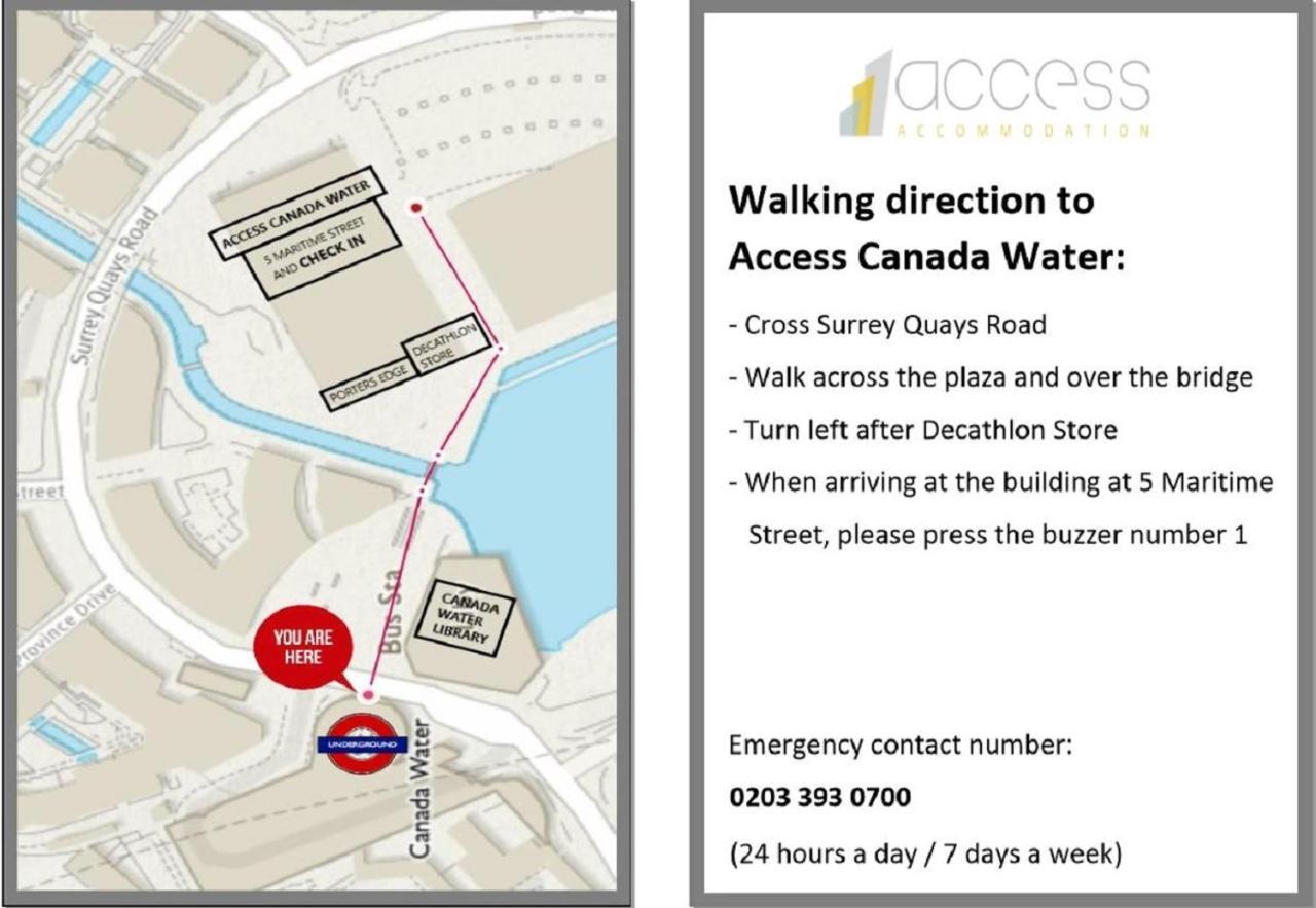 Access Canada Water Apartment Лондон Екстериор снимка